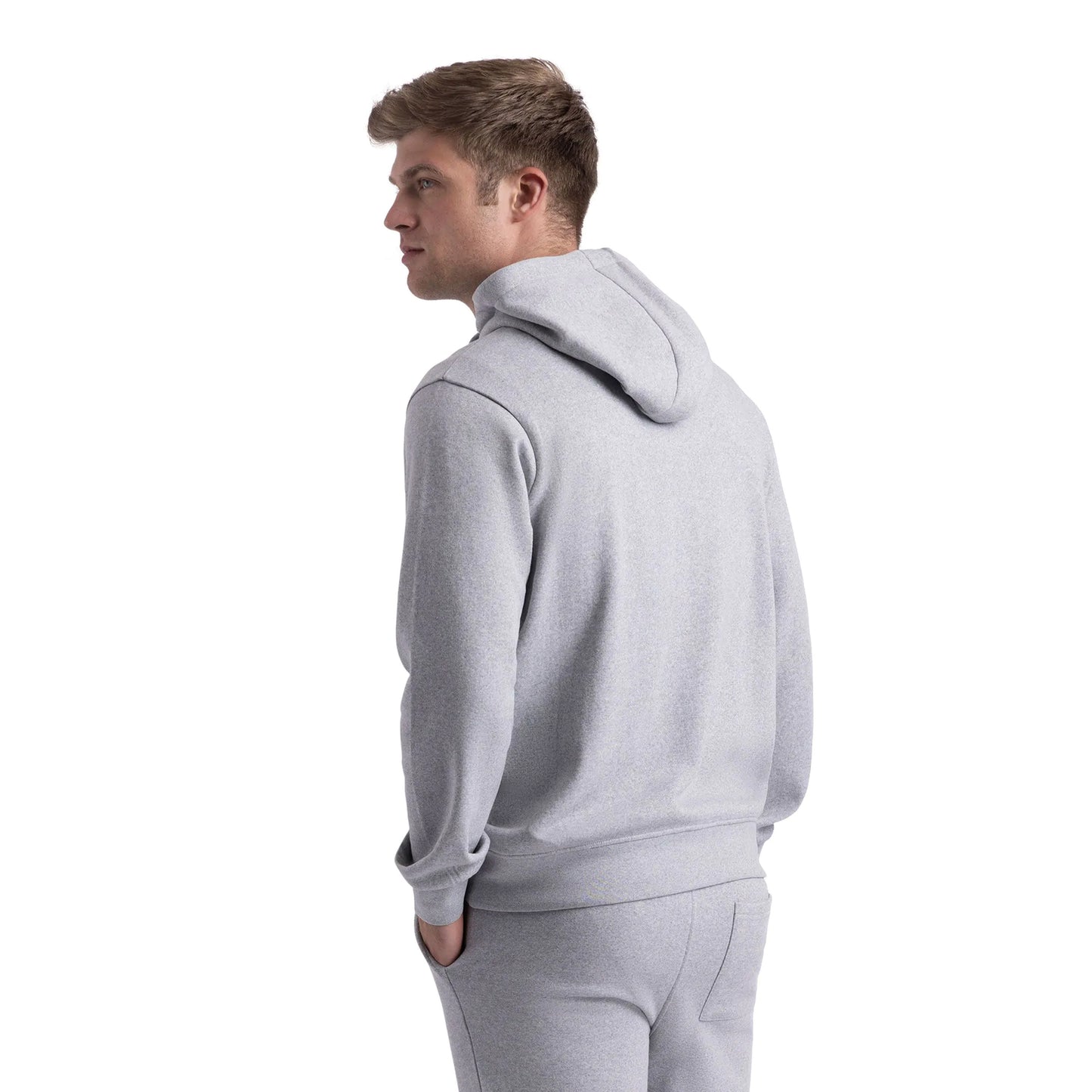 Grey Marl - Lifestyle - Trespass Mens Truman Logo Hoodie