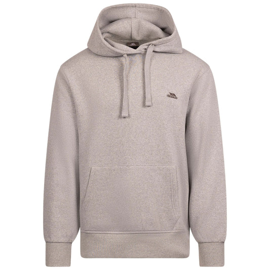 Grey Marl - Front - Trespass Mens Truman Logo Hoodie