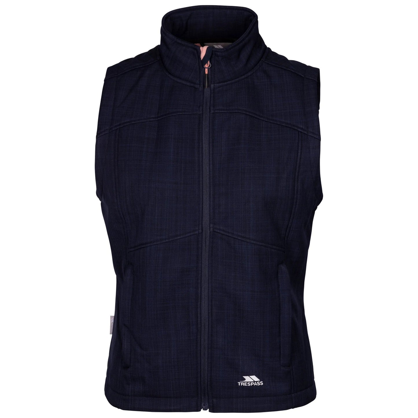 Navy Marl - Front - Trespass Womens-Ladies Mereb TP50 Softshell Lightweight Gilet