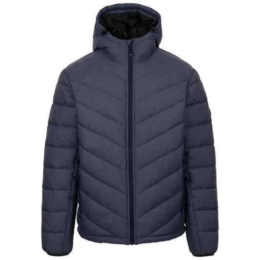 Navy Marl - Front - Trespass Mens Didmarton Padded Jacket