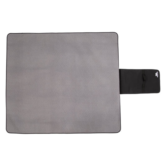Storm Grey - Front - Trespass Throw Waterproof Checked Foldable Blanket
