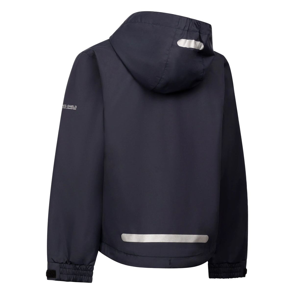 Black - Back - Trespass Childrens-Kids Malio Waterproof Jacket