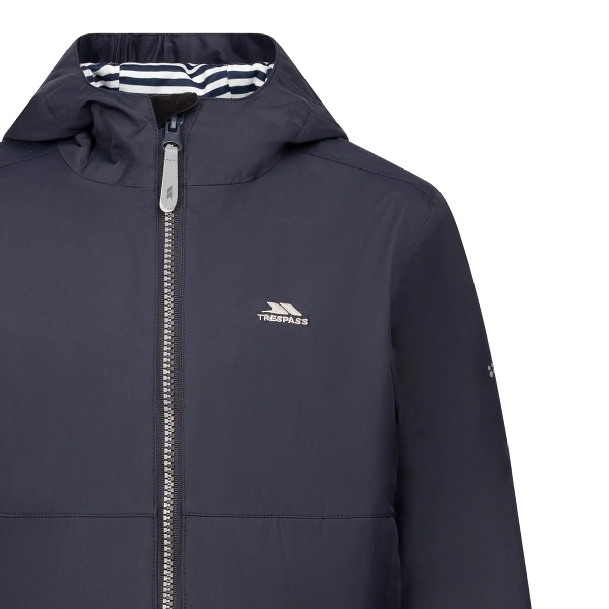 Black - Side - Trespass Childrens-Kids Malio Waterproof Jacket