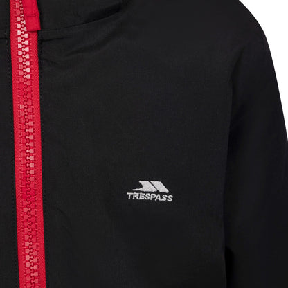 Black - Side - Trespass Boys Deen Raincoat