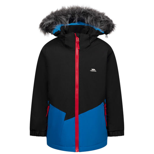 Black - Front - Trespass Boys Deen Raincoat