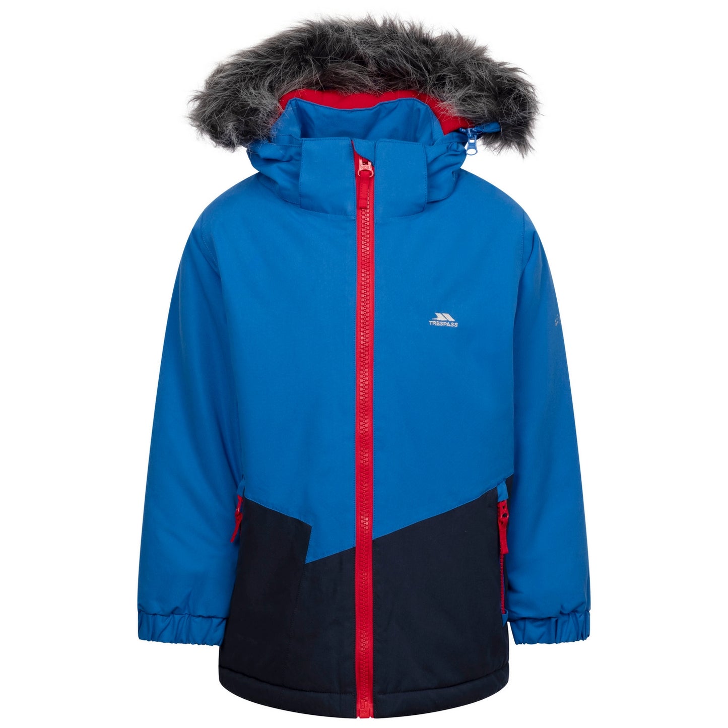 Blue - Front - Trespass Boys Deen Raincoat
