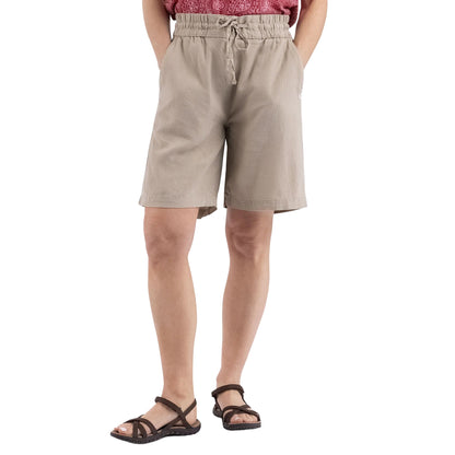 Dark Mushroom - Side - Trespass Womens-Ladies Reenie Casual Shorts
