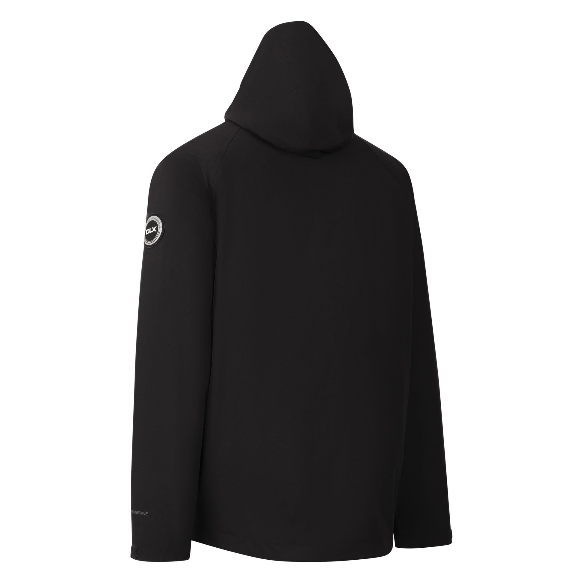 Black - Back - Trespass Mens Frederic 3 in 1 Raincoat