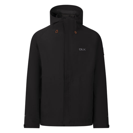 Black - Front - Trespass Mens Frederic 3 in 1 Raincoat