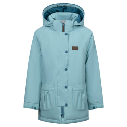 Light Teal - Front - Trespass Girls Roselettie Raincoat