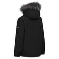 Black - Back - Trespass Boys Braddan Padded Raincoat