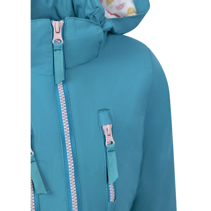 Light Teal - Side - Trespass Girls Marybank Raincoat