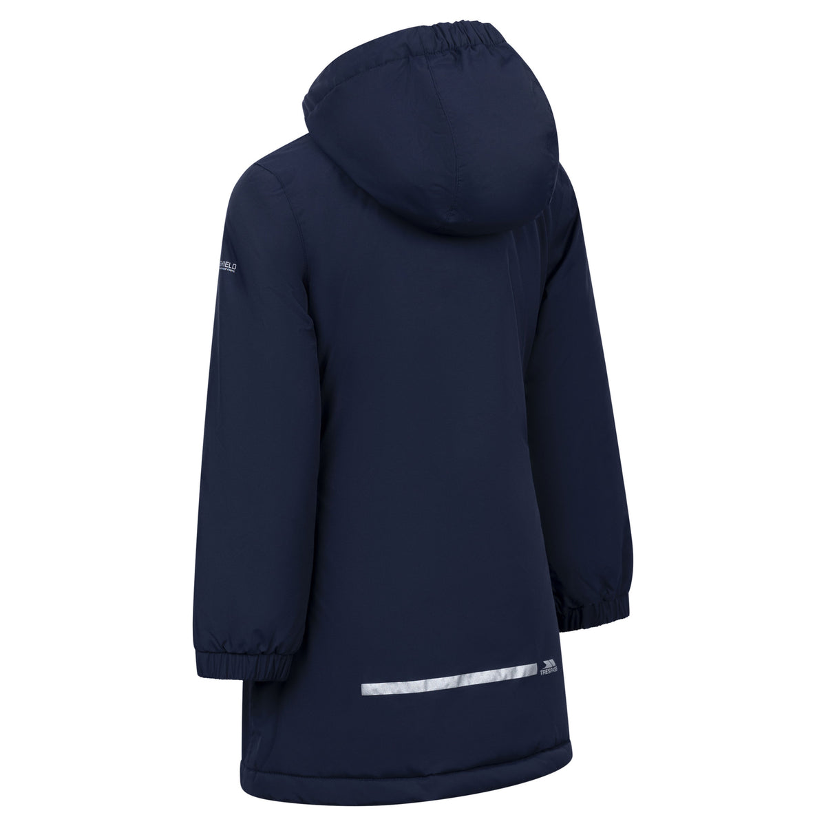 Navy - Back - Trespass Girls Marybank Raincoat