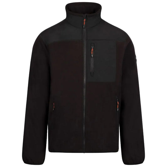 Black - Front - Trespass Mens Lafferty Fleece Jacket