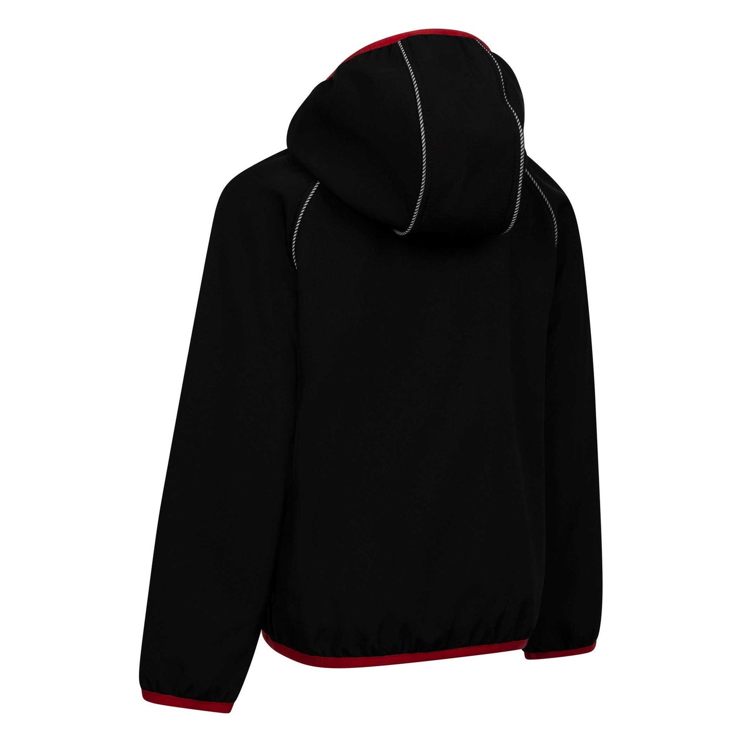 Black - Back - Trespass Childrens-Kids Belmoon Soft Shell Jacket