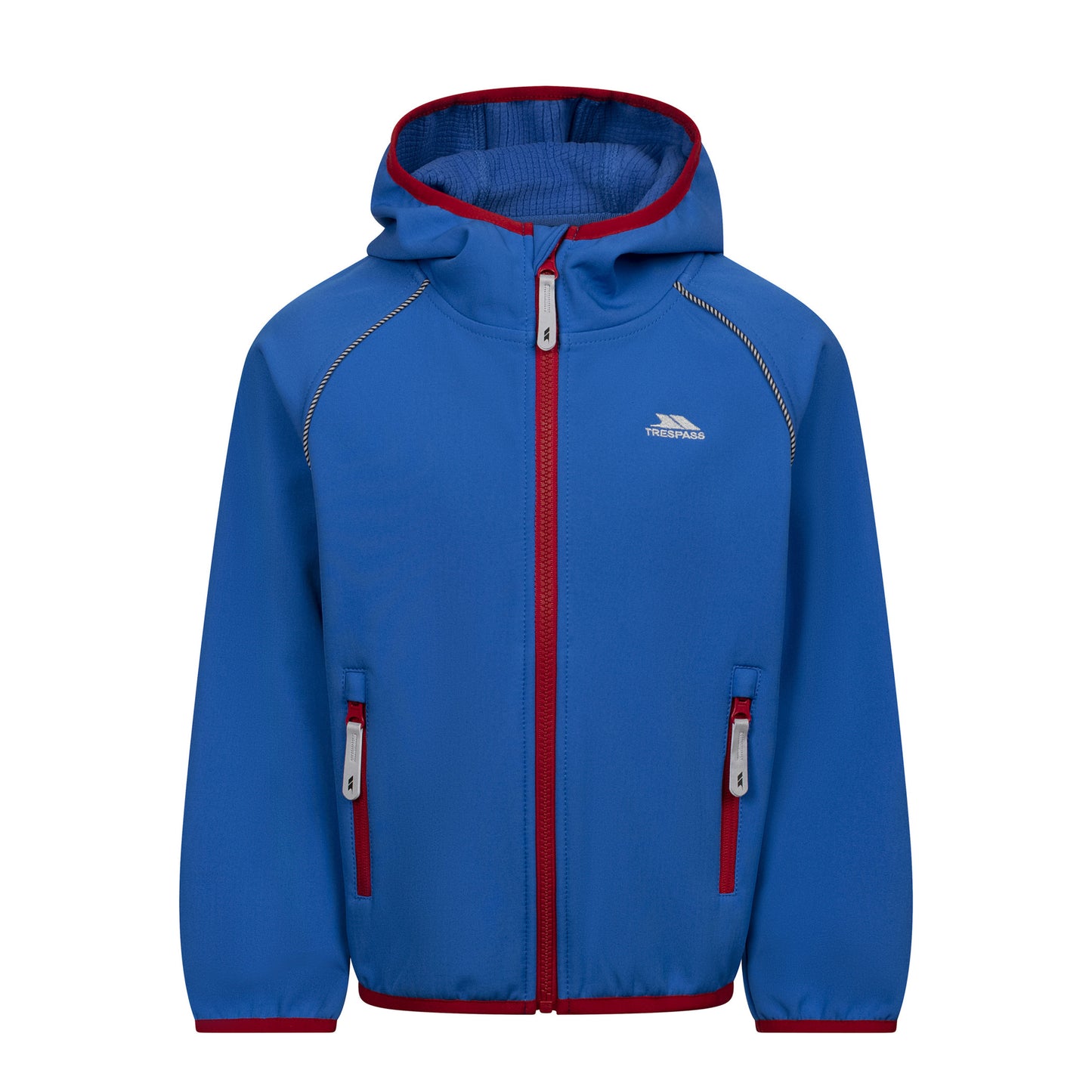Blue - Front - Trespass Childrens-Kids Belmoon Soft Shell Jacket