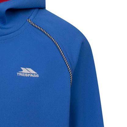 Blue - Side - Trespass Childrens-Kids Belmoon Soft Shell Jacket