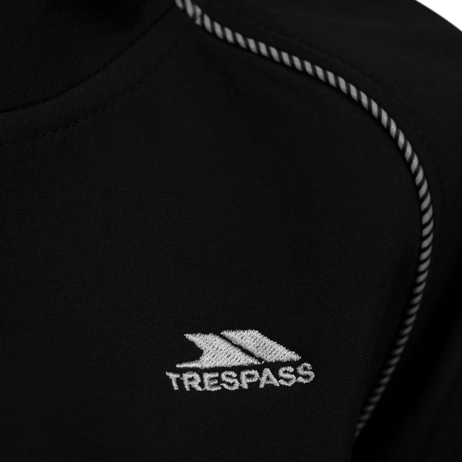 Black - Side - Trespass Childrens-Kids Belmoon Soft Shell Jacket
