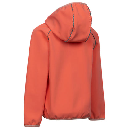 Soft Orange - Back - Trespass Childrens-Kids Belmoon Soft Shell Jacket