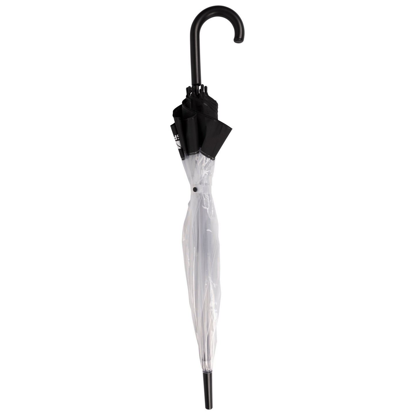Black - Lifestyle - Trespass Unisex Adult Rainfall Clear POE Stick Umbrella