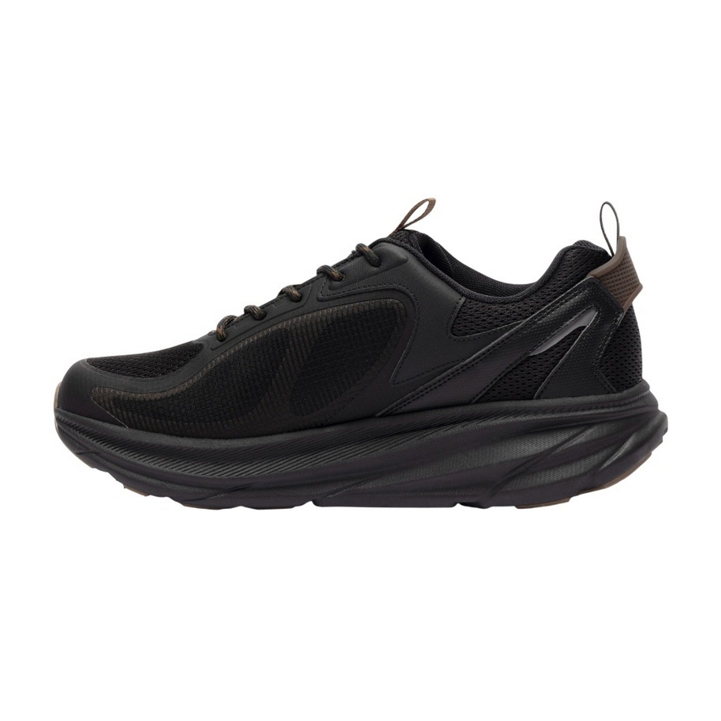 Black - Side - Trespass Mens Carver Waterproof Trainers