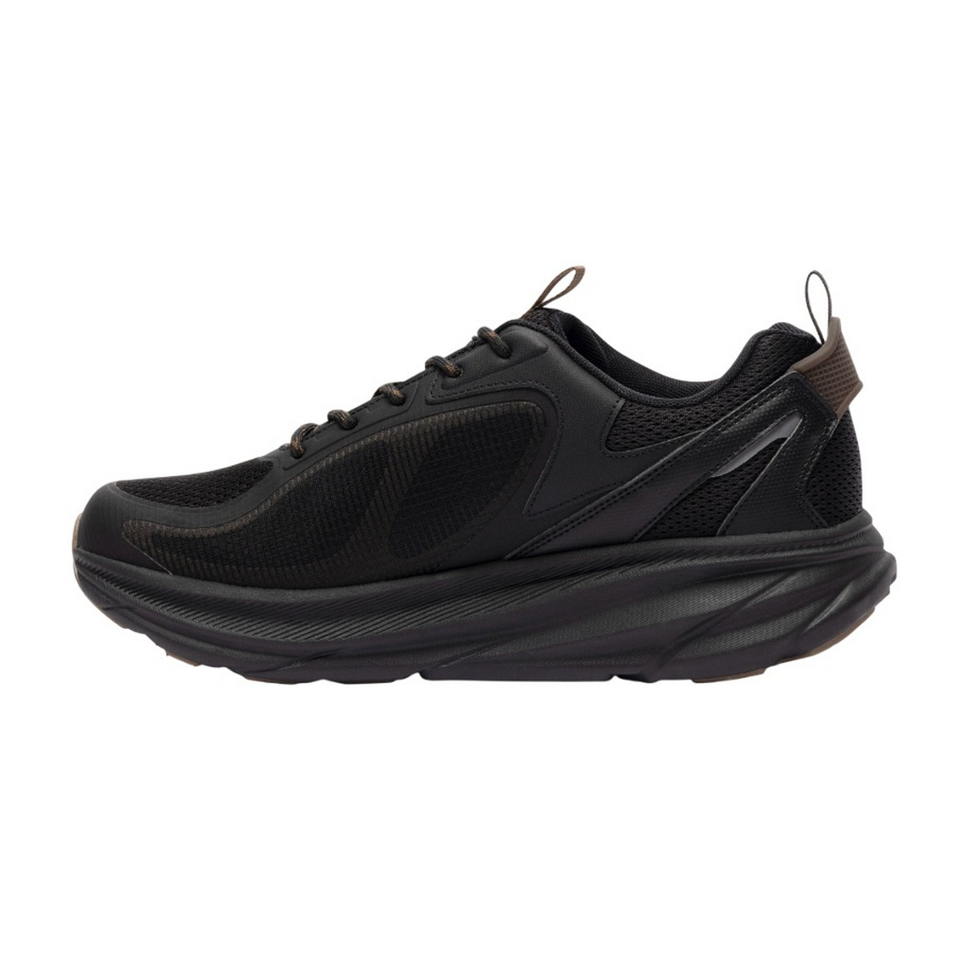 Black - Side - Trespass Mens Carver Waterproof Trainers