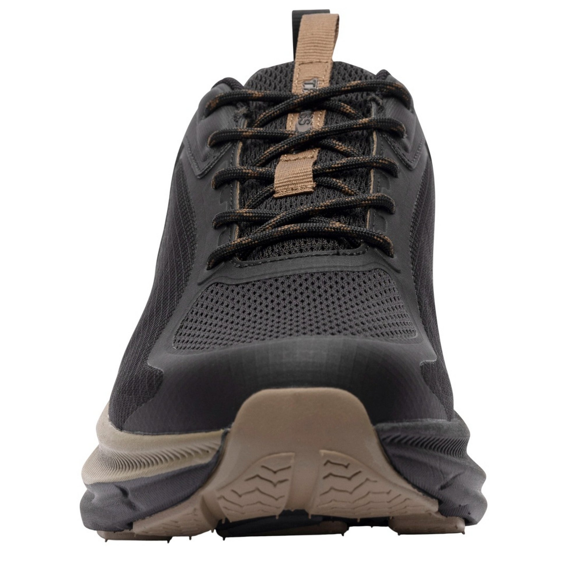 Black - Pack Shot - Trespass Mens Carver Waterproof Trainers