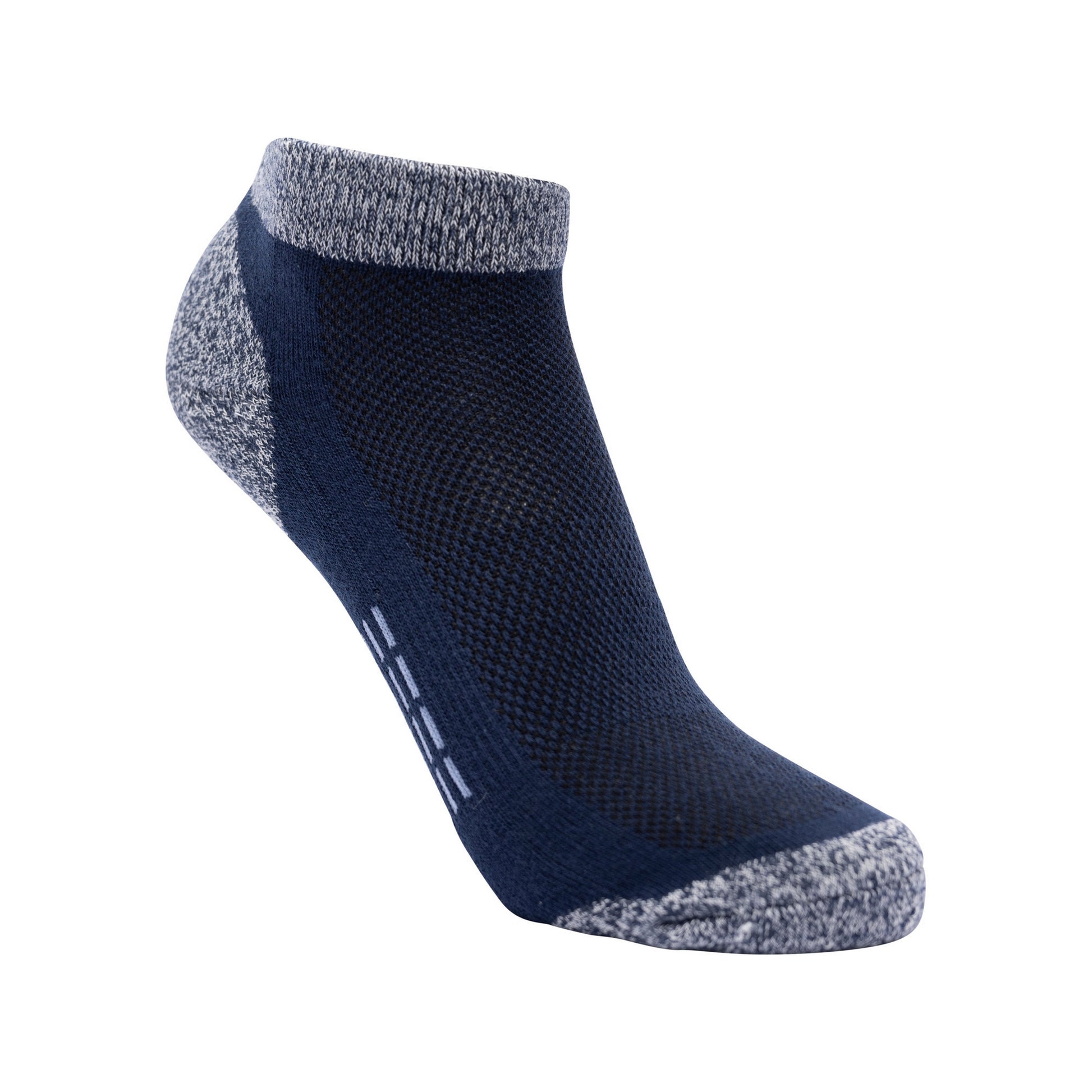 Navy-Blue - Front - Trespass Childrens-Kids Champ Sports Ankle Socks (Pack of 2)