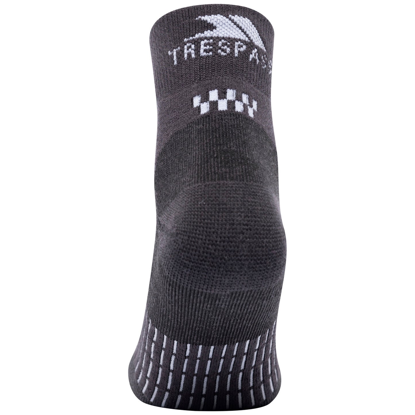 Charcoal-White - Back - Trespass Unisex Adult Champ Sports Socks (Pack of 2)