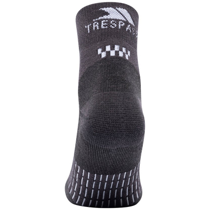 Charcoal-White - Back - Trespass Unisex Adult Champ Sports Socks (Pack of 2)