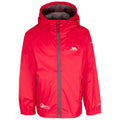 Red - Front - Trespass Childrens-Kids Qikpac Packaway Jacket