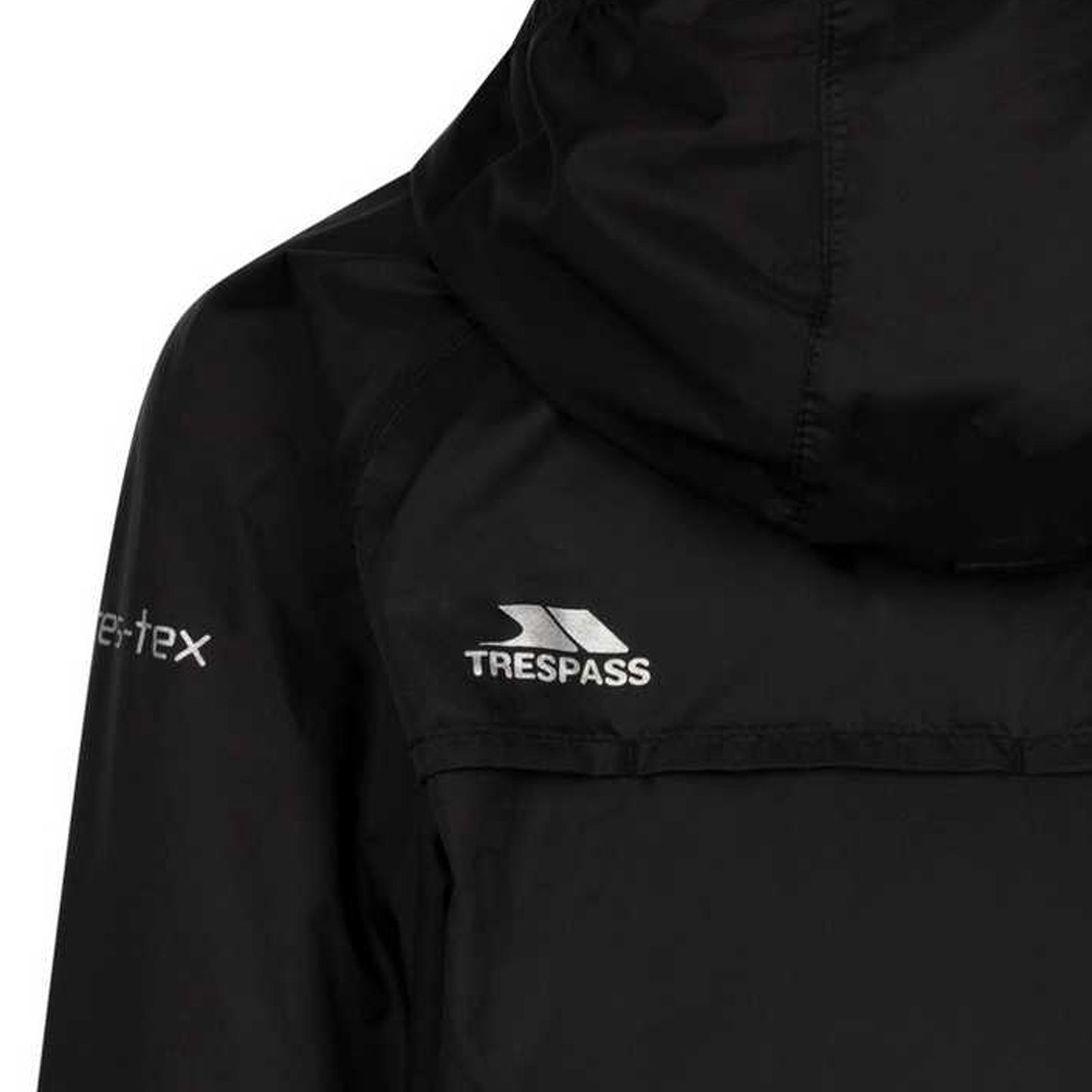 Black-Red - Pack Shot - Trespass Childrens-Kids Qikpac Packaway Jacket