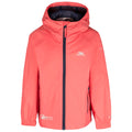 Peach Blush - Front - Trespass Childrens-Kids Qikpac Packaway Jacket