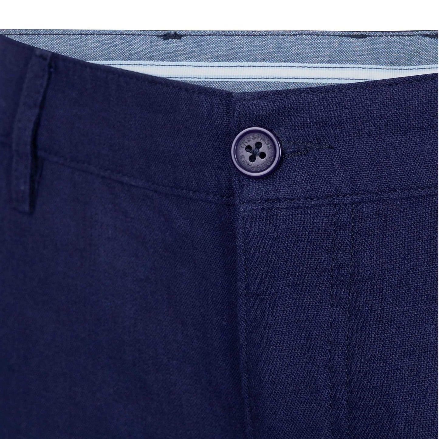 Navy - Side - Trespass Mens Leam Shorts