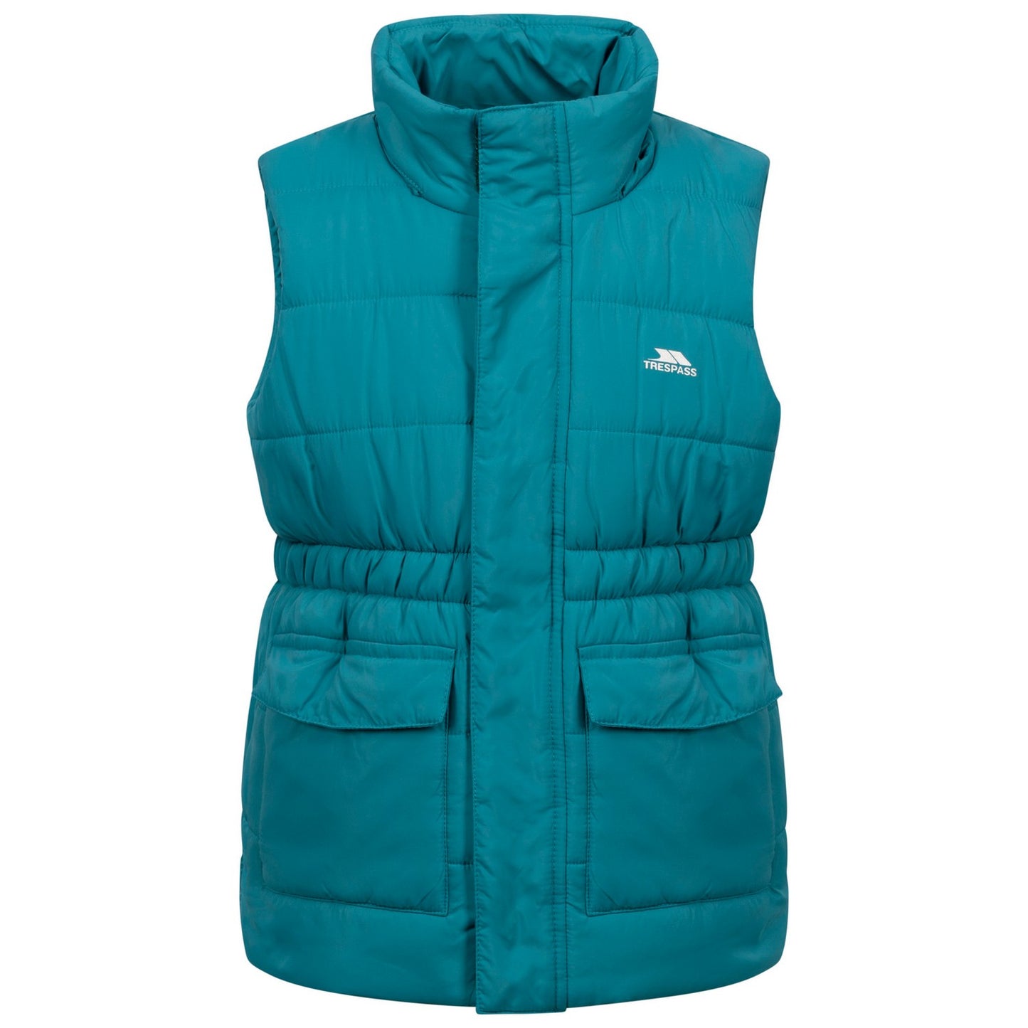 Light Teal - Front - Trespass Girls Casster Gilet