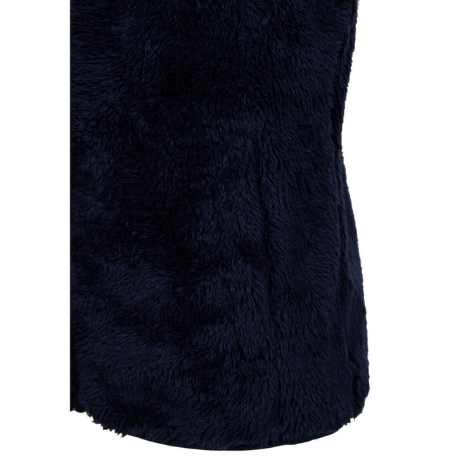 Navy - Side - Trespass Childrens-Kids Porru Fleece Gilet