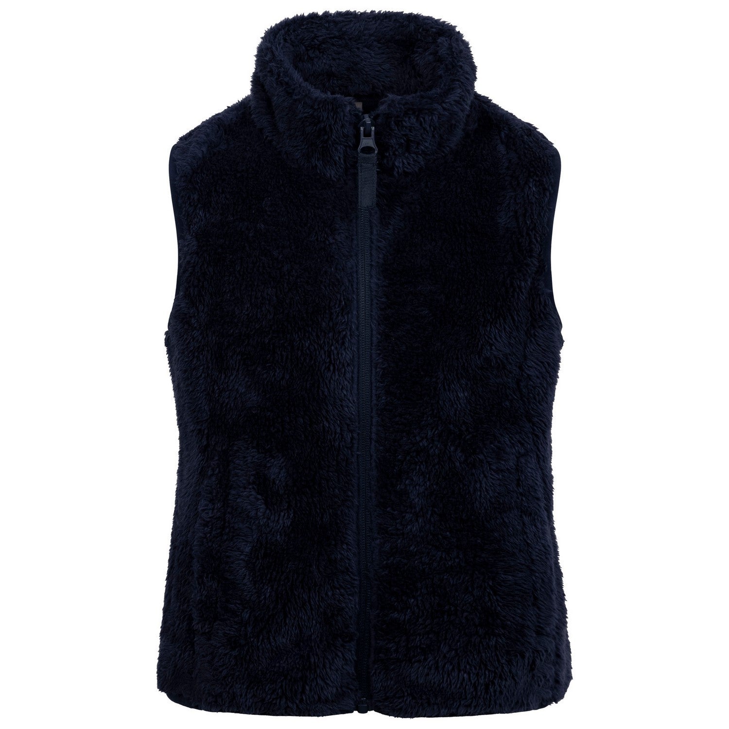 Navy - Front - Trespass Childrens-Kids Porru Fleece Gilet