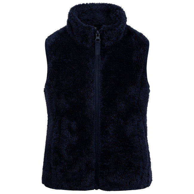 Navy - Front - Trespass Childrens-Kids Porru Fleece Gilet