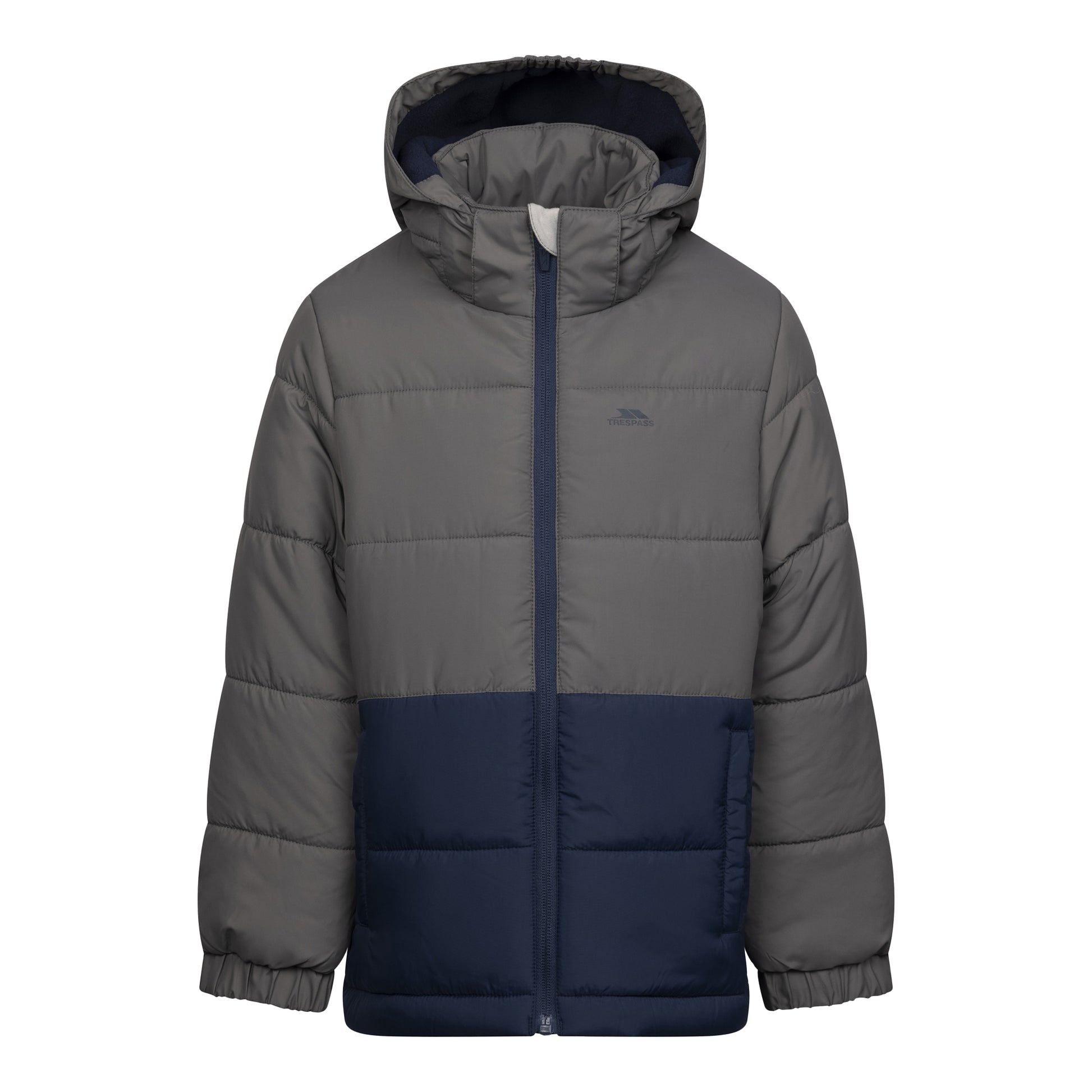 Storm Grey - Front - Trespass Boys Olense Jacket