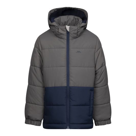 Storm Grey - Front - Trespass Boys Olense Jacket