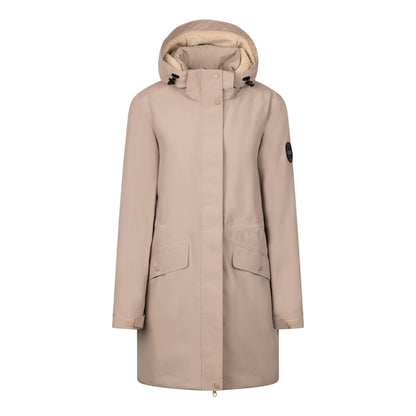 Sand - Front - Trespass Womens-Ladies Deborah DLX Waterproof Jacket