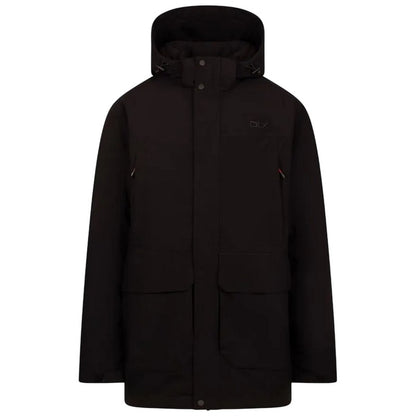 Black - Front - Trespass Mens Donahue DLX Padded Jacket
