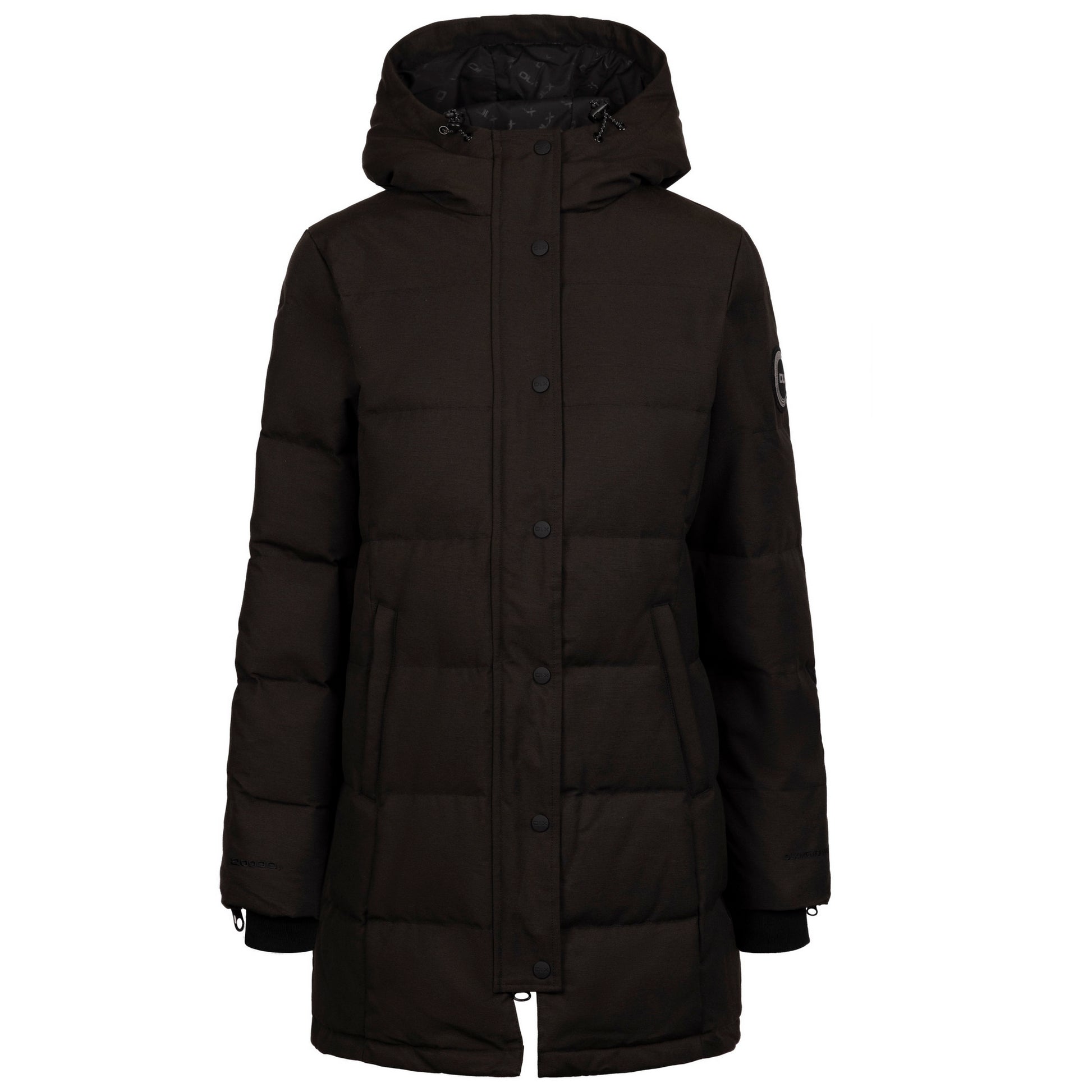 Black - Front - Trespass Womens-Ladies Lainey DLX Down Jacket