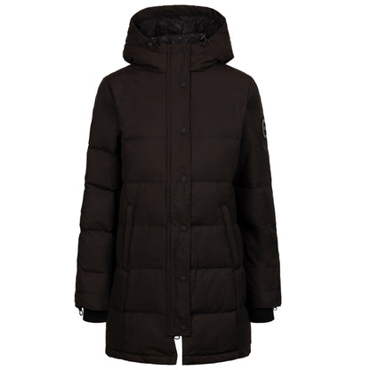 Black - Front - Trespass Womens-Ladies Lainey DLX Down Jacket