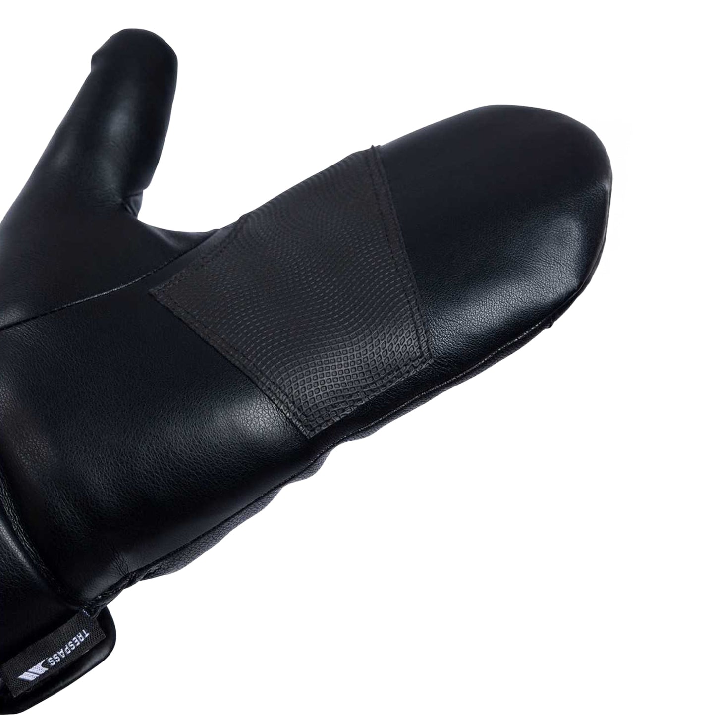 Black - Lifestyle - Trespass Womens-Ladies Fabiola Sherpa Lined Logo Mittens