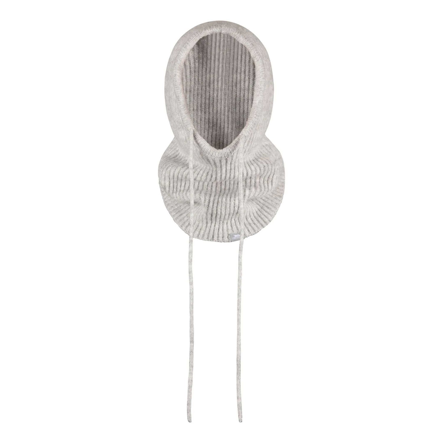 Heather Grey - Front - Trespass Womens-Ladies Miraan Logo Knitted Balaclava