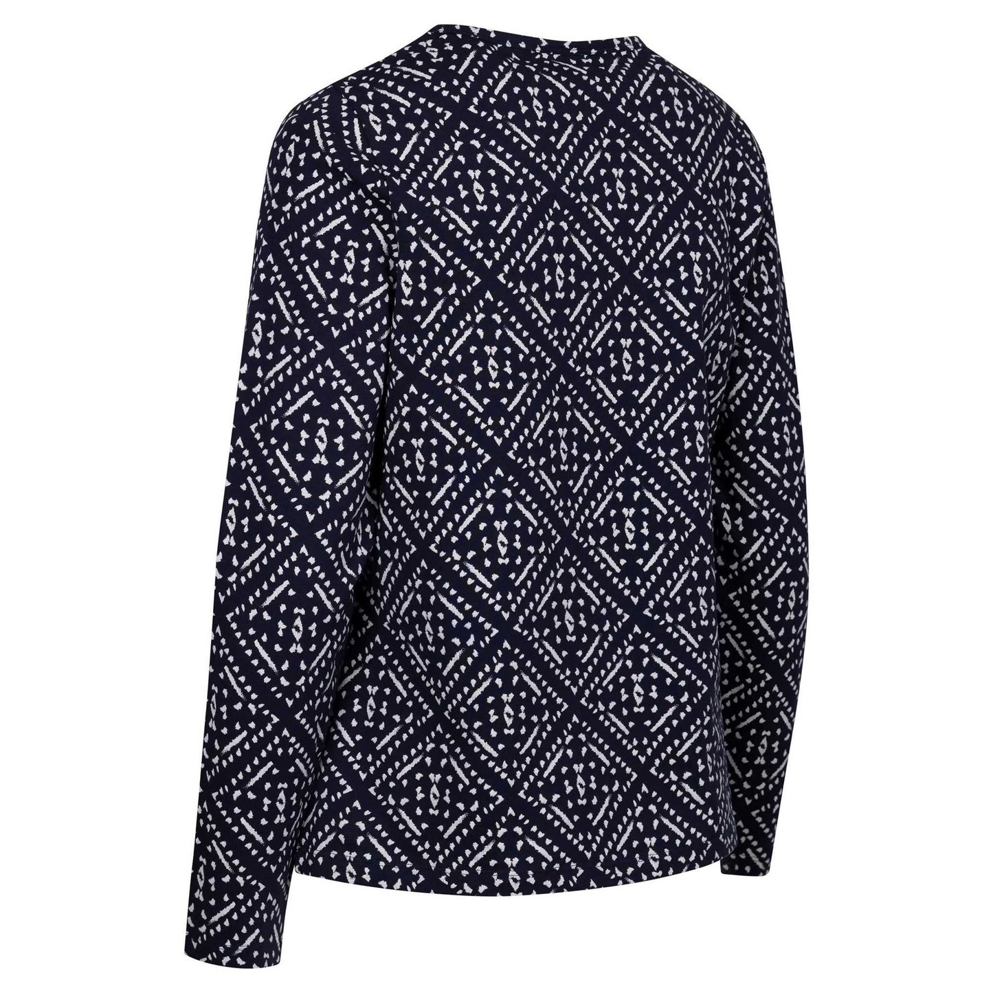 Navy - Back - Trespass Womens-Ladies Daniela Patterned Long-Sleeved Top