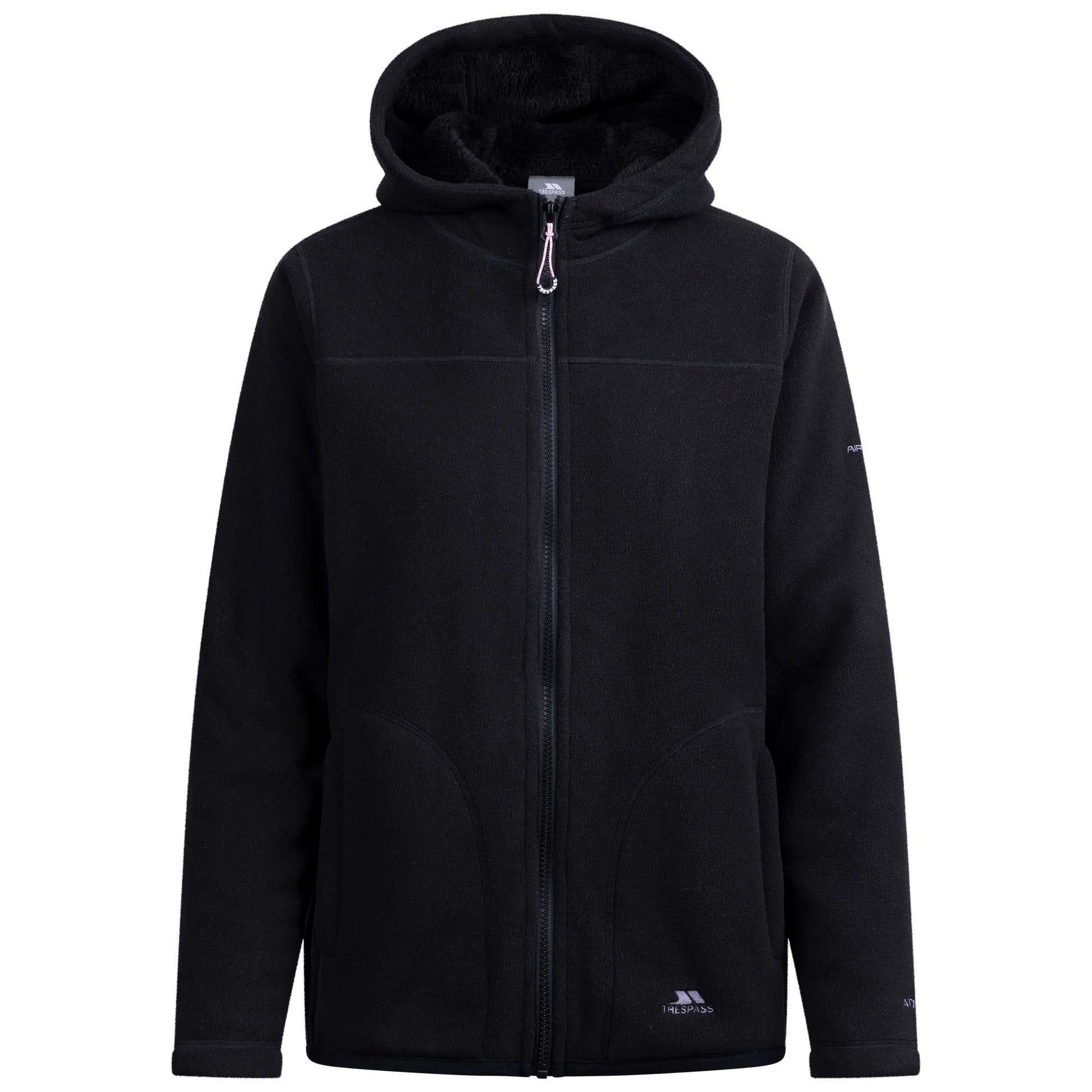 Black - Front - Trespass Womens-Ladies Backstay Fleece Jacket