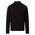 Black - Front - Trespass Mens Leblanc Long-Sleeved Polo Shirt