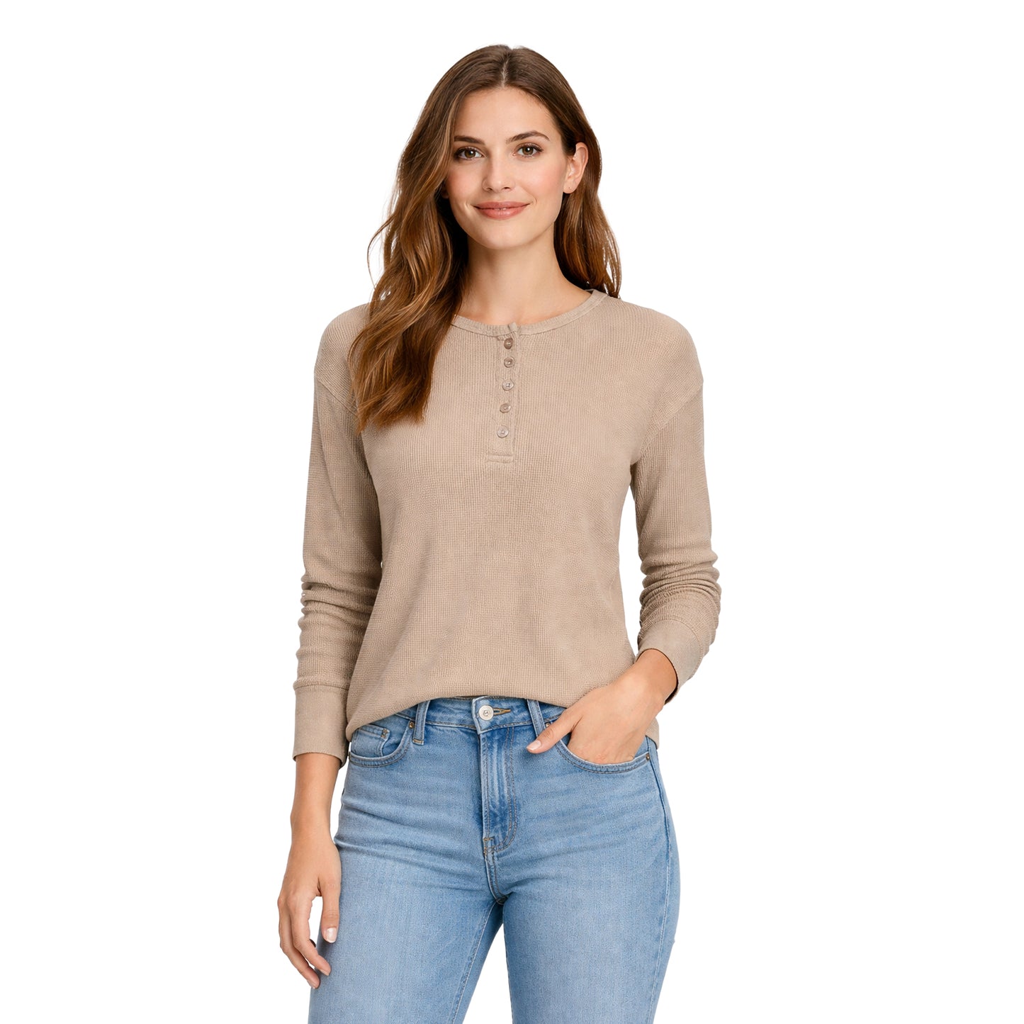 Soft Stone - Side - Trespass Womens-Ladies Morvenna Long-Sleeved Top